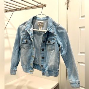 Light wash denim jacket